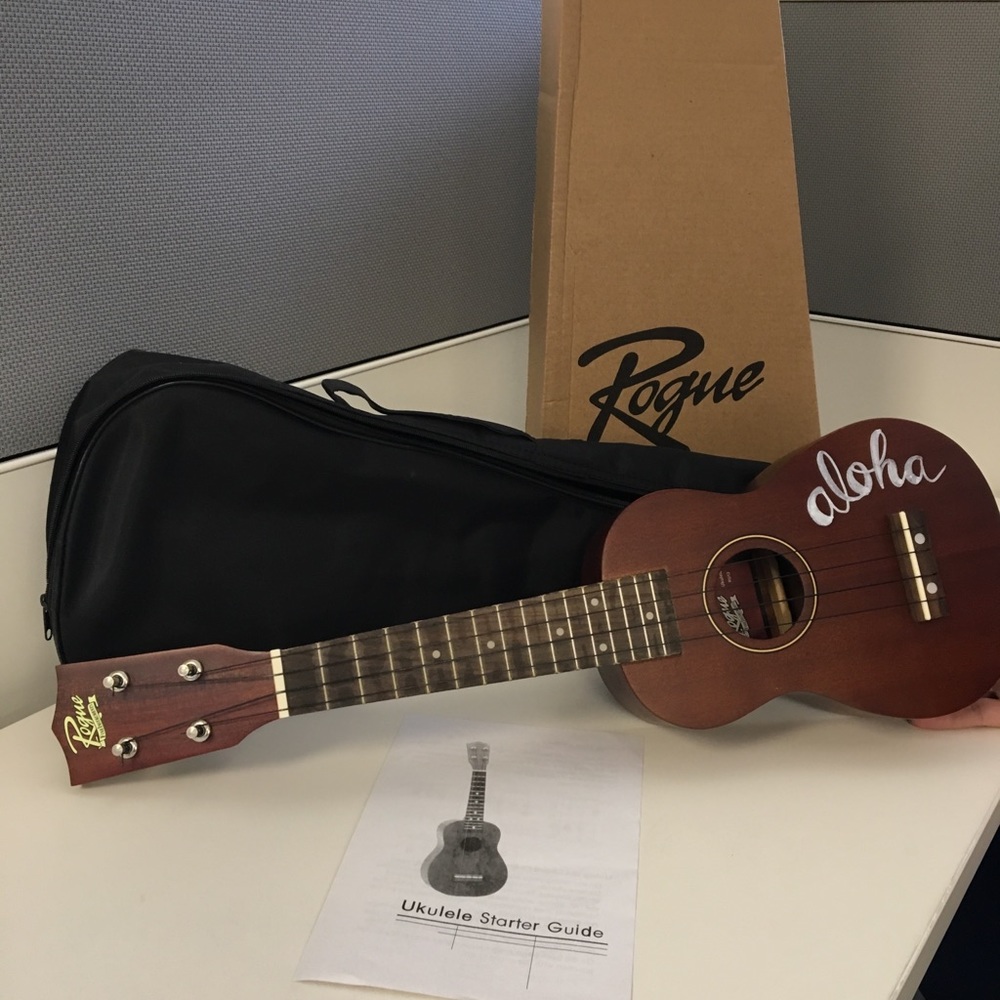 Rogue Ukulele in original case & box w/ guide